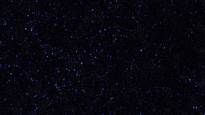 Dark night sky filled with stars