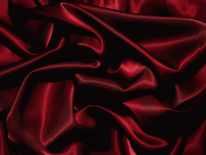 Deep Red Silk Fabric