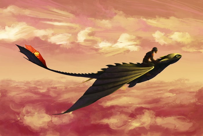 How to Train Your Dragon 3 Night Fury in Flight 4K