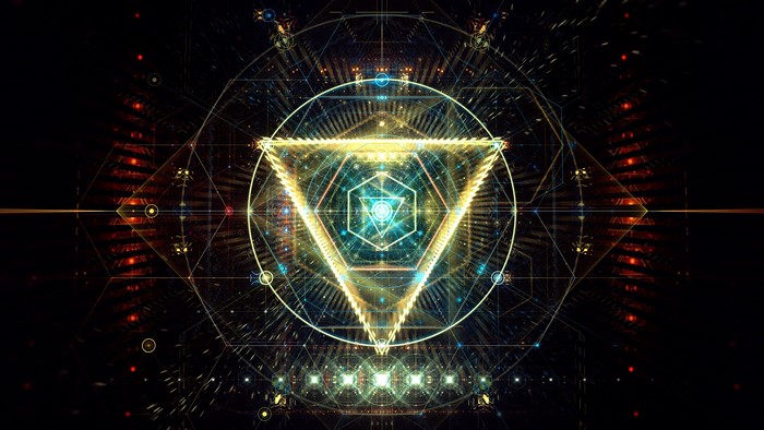 Abstract geometric digital art 4K
