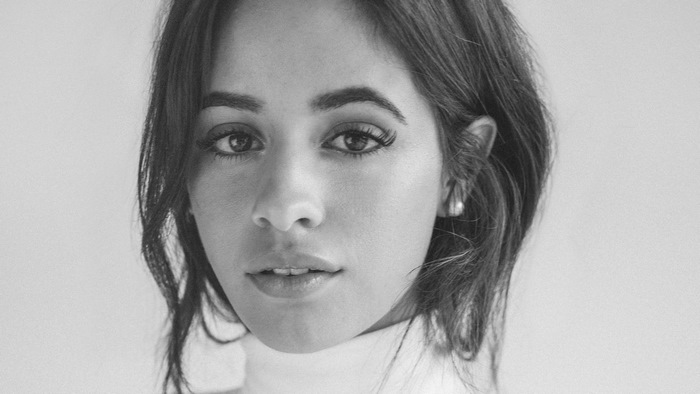 Camila Cabello monochrome portrait