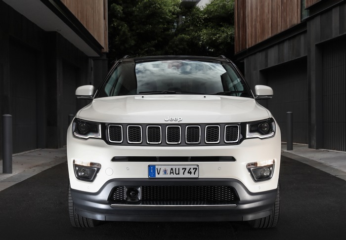 White Jeep Compass 4K