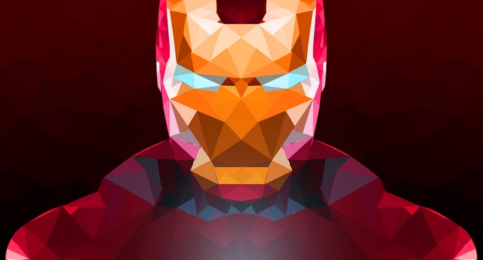 Iron Man abstract artwork