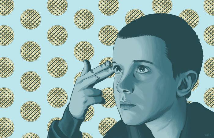 Eleven from Stranger Things Artwork 4K