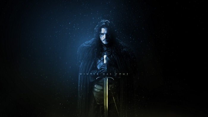 Jon Snow from Game of Thrones with sword