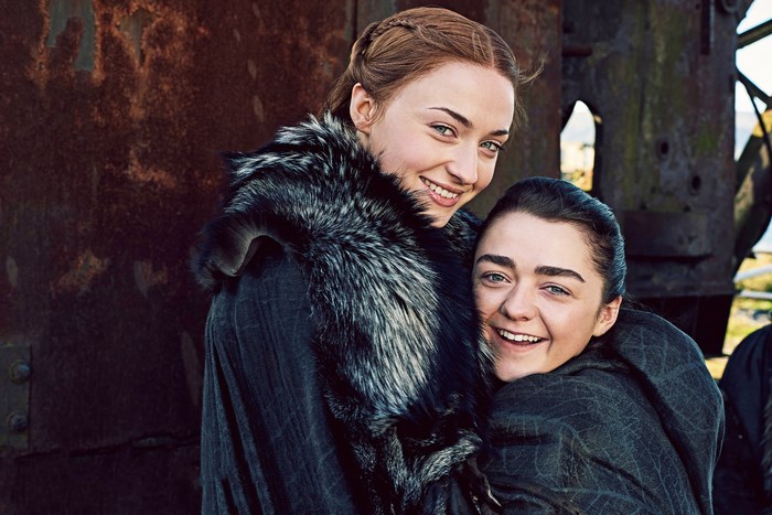 Sansa and Arya Stark from Game of Thrones