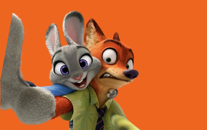 Zootopia Characters Judy Hopps and Nick Wilde