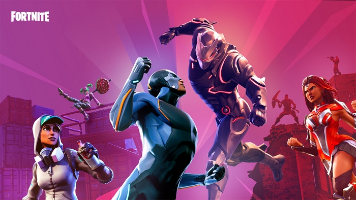 Fortnite characters in battle