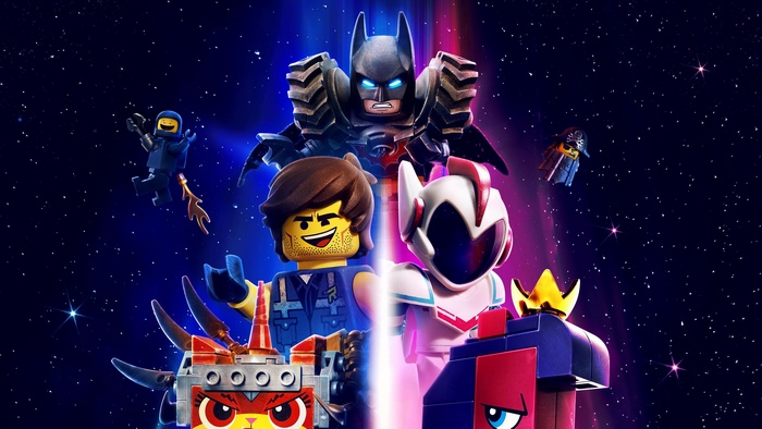 The Lego Movie 2 characters in space