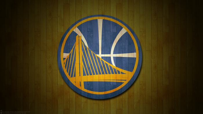 Golden State Warriors Logo on Wood
