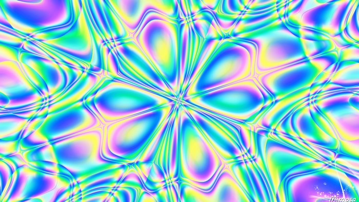 Abstract Kaleidoscope Pattern with Pastel Colors