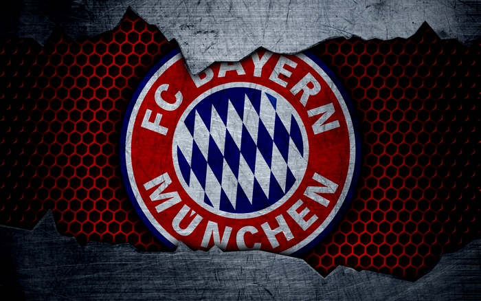 FC Bayern Munich logo on a textured background