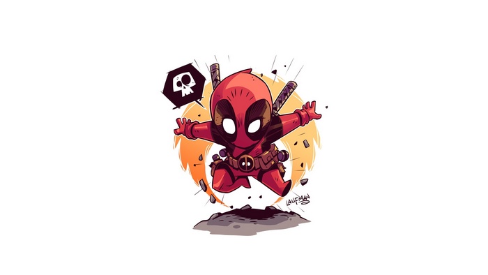 Chibi Deadpool from Marvel Comics