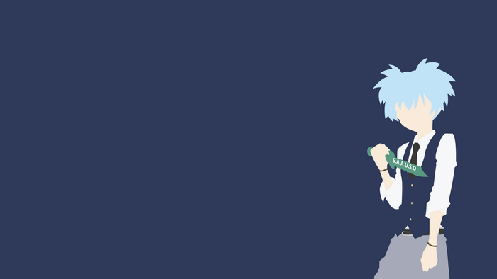 Nagisa Shiota from Assassination Classroom holding a knife