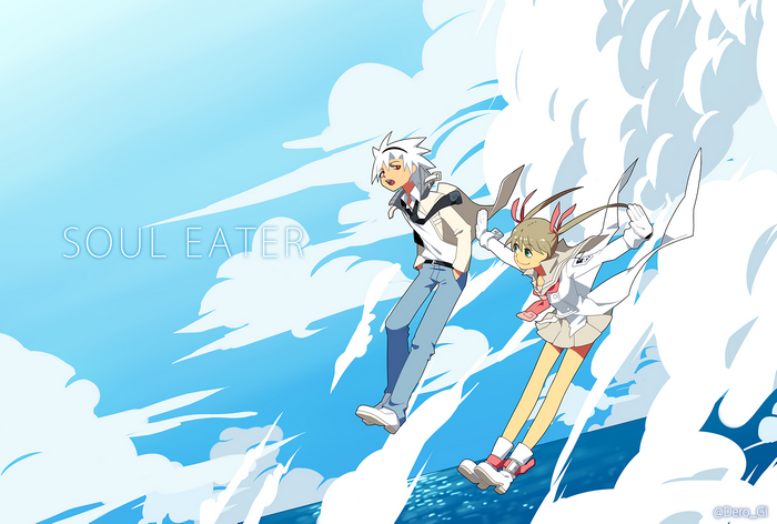 Maka Albarn and Soul Evans from Soul Eater