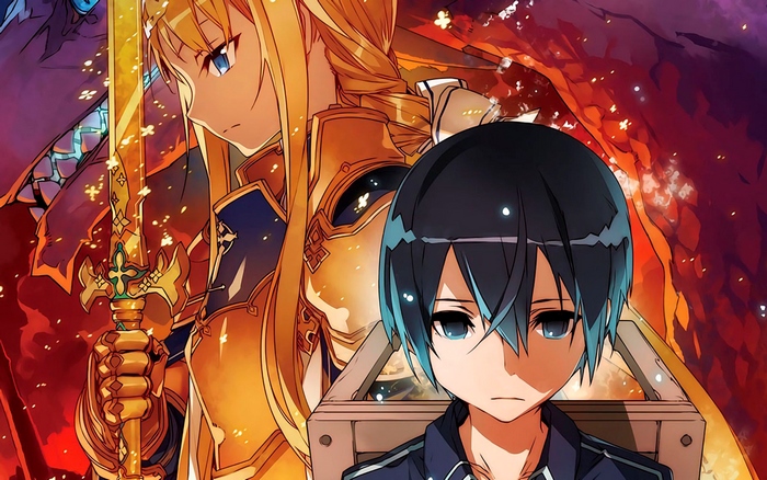Kirito and Alice Zuberg from Sword Art Online