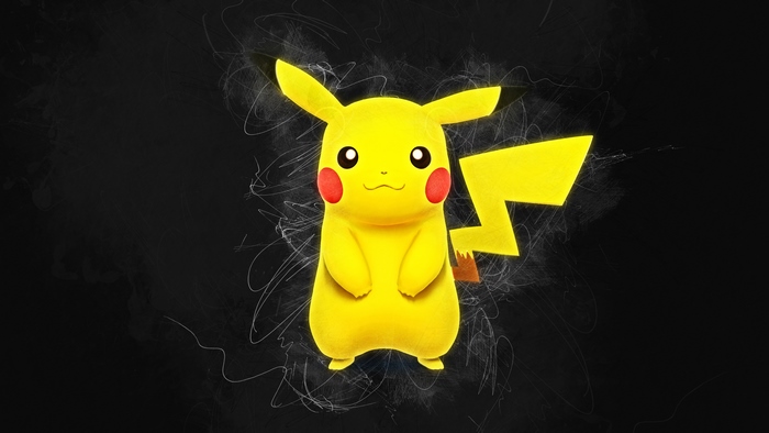 Pikachu Vibrant Yellow Character Art