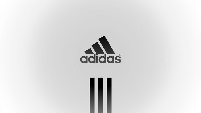 Adidas logo and three stripes