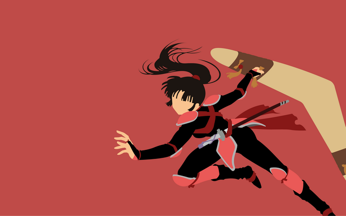 Sango from InuYasha in action