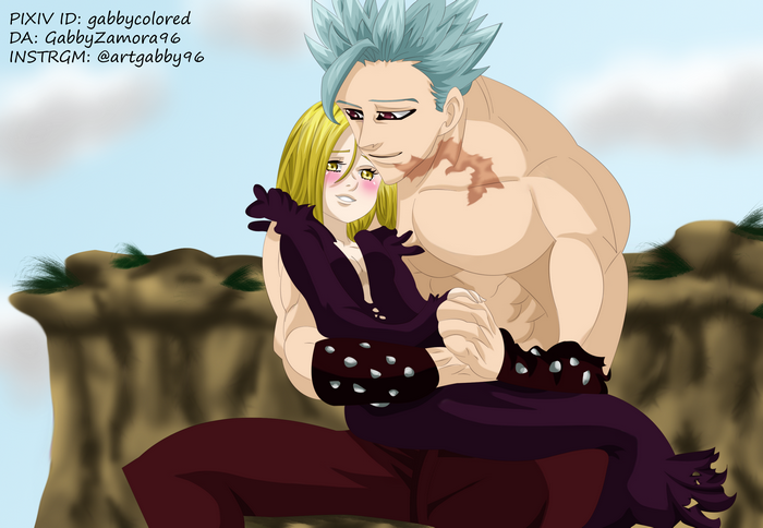 Ban and Elaine from The Seven Deadly Sins