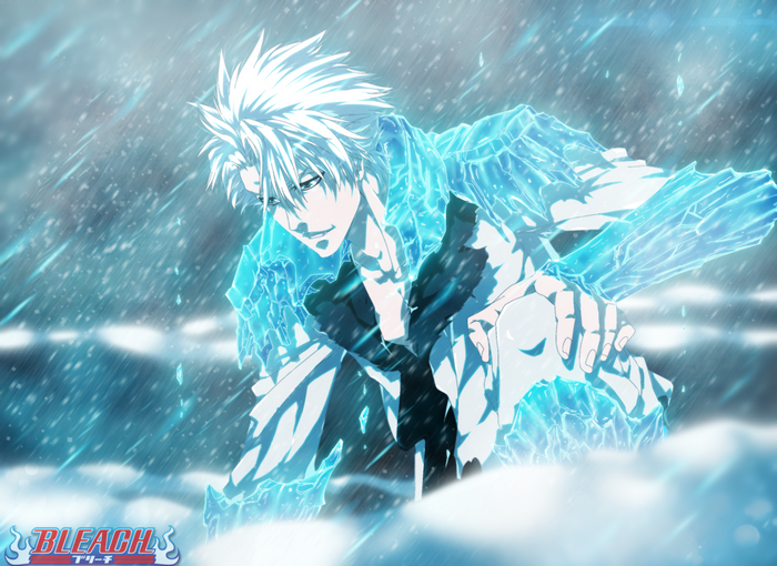 Tōshirō Hitsugaya from Bleach with Hyorinmaru