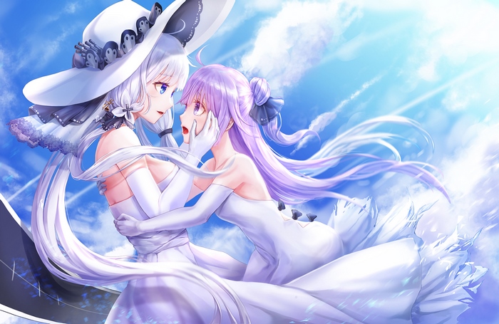 Illustrious and Unicorn from Azur Lane