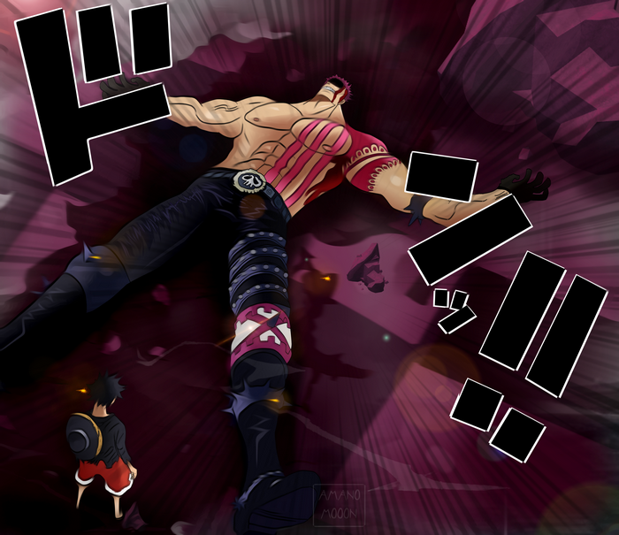 Monkey D. Luffy and Charlotte Katakuri from One Piece