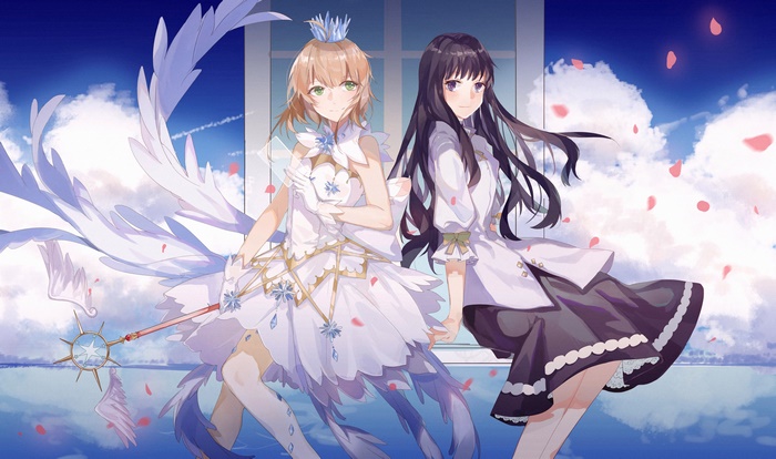 Sakura Kinomoto and Tomoyo Daidouji