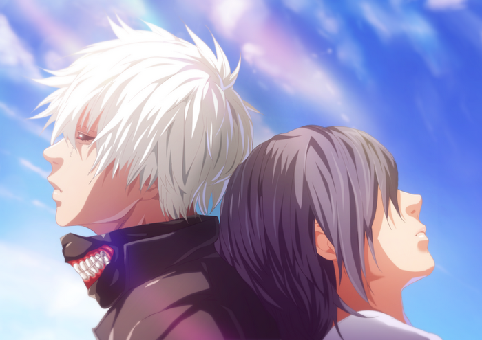 Ken Kaneki and Touka Kirishima from Tokyo Ghoul