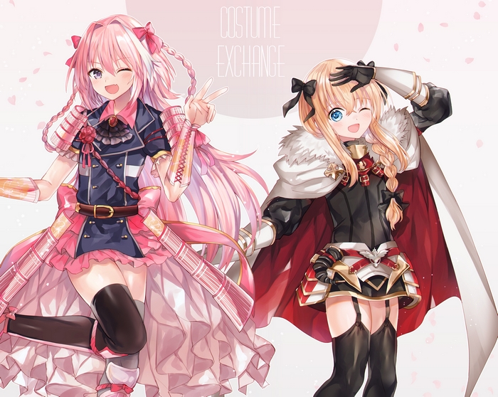 Midare Toushirou and Astolfo from Fate/Apocrypha