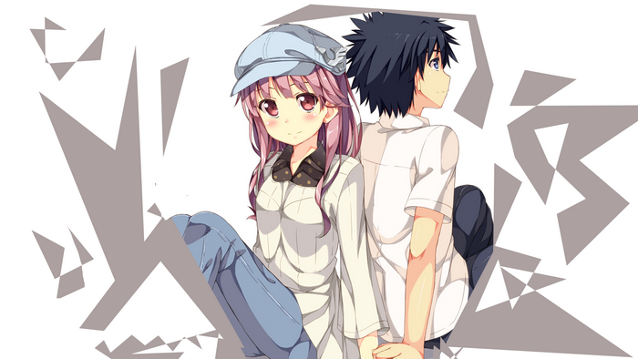 Arisa Meigo and Kamijou Touma from To Aru Majutsu No Index