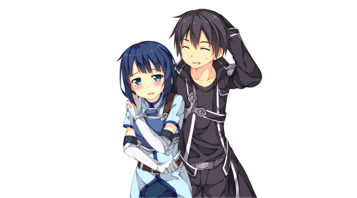 Kirito and Sinon from Sword Art Online