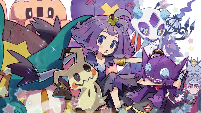 Acerola with Ghost-type Pokémon