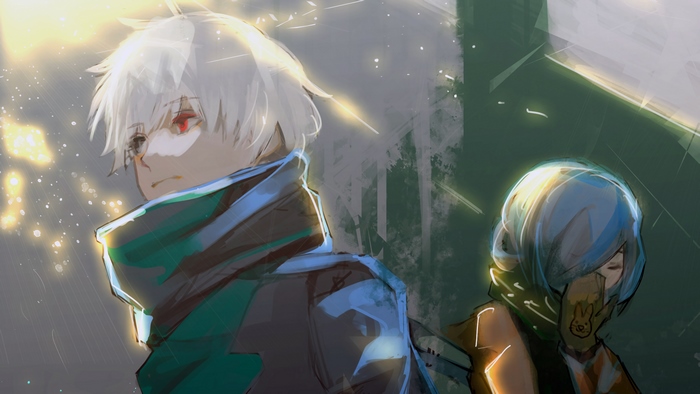 Ken Kaneki and Touka Kirishima from Tokyo Ghoul