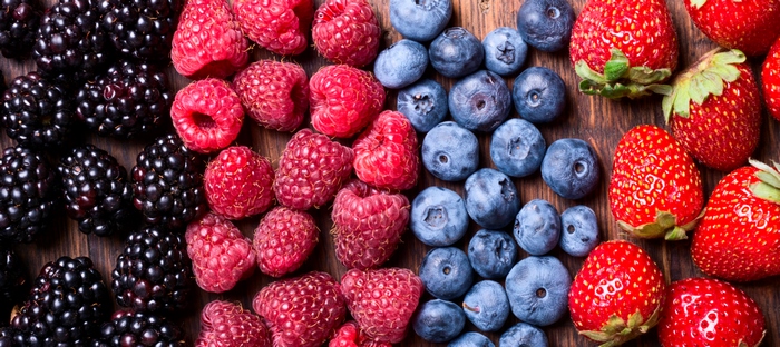 Blackberries, Raspberries, Blueberries, and Strawberries