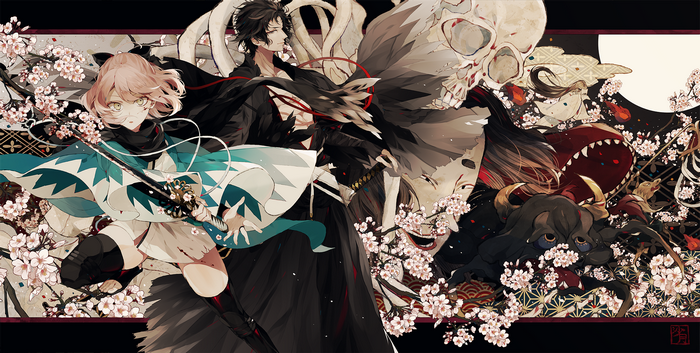Okita Souji and Hijikata Toshizō from Fate/Grand Order