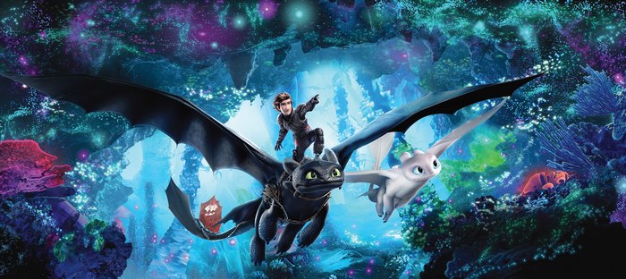 Hiccup and Toothless from How to Train Your Dragon 3