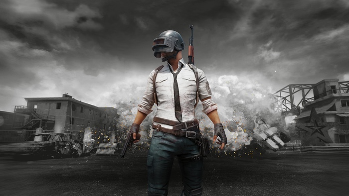 PlayerUnknown's Battlegrounds soldier with guns
