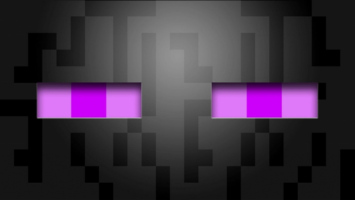 Minecraft Enderman Face Pixel Art