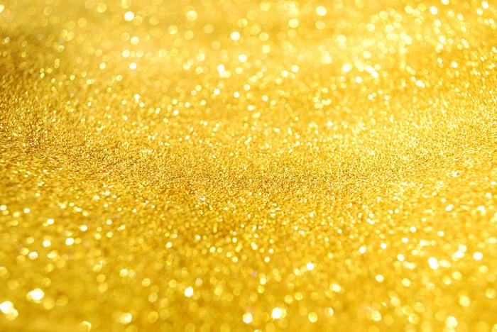 Golden Glitter Bokeh Background
