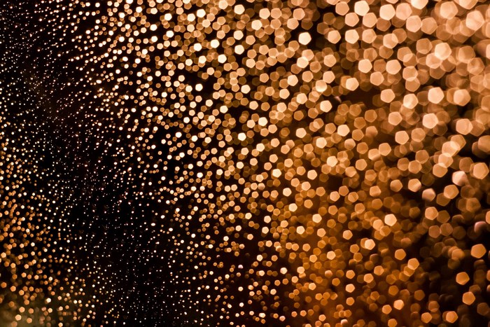 Bokeh lights on a dark background