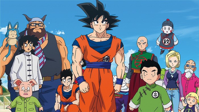 Dragon Ball Z characters group portrait