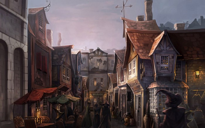 Harry Potter street scene