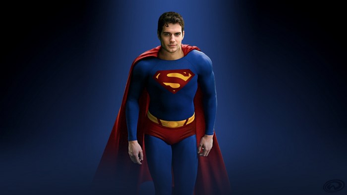 Superman in Classic Blue and Red Costume