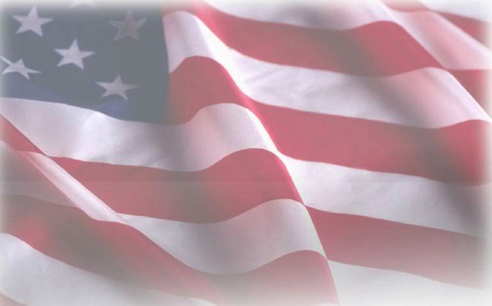 American Flag Waving