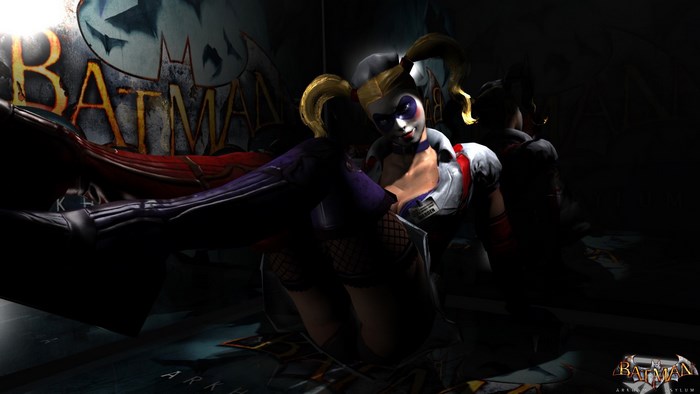 Harley Quinn and Joker from Batman: Arkham Asylum