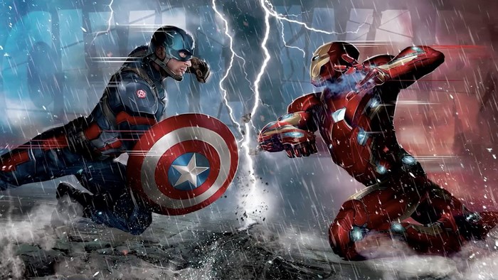 Captain America vs. Iron Man in Civil War