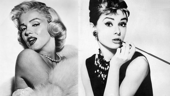 Marilyn Monroe and Audrey Hepburn