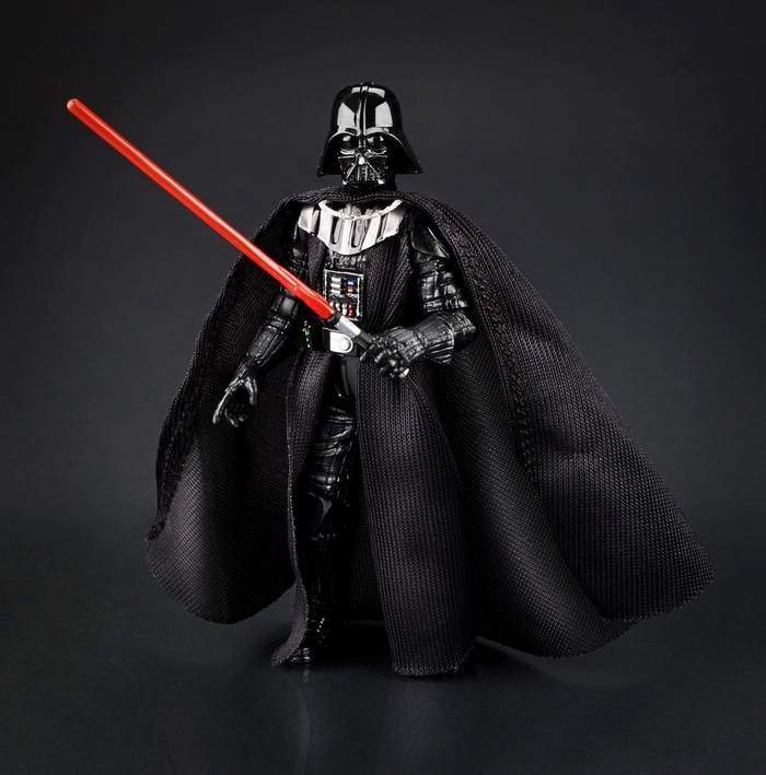 Darth Vader action figure with lightsaber