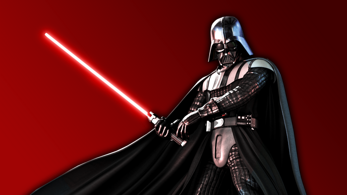 Darth Vader from Star Wars with Lightsaber